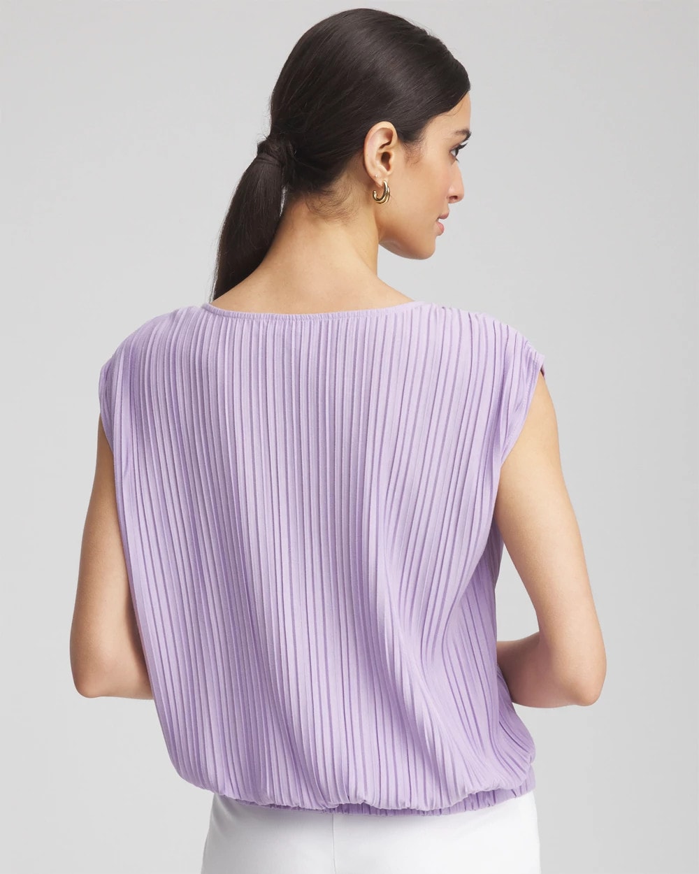 Chico's Value | Pleated Bubble-Hem Tee