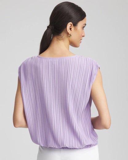 Chico's Value | Pleated Bubble-Hem Tee