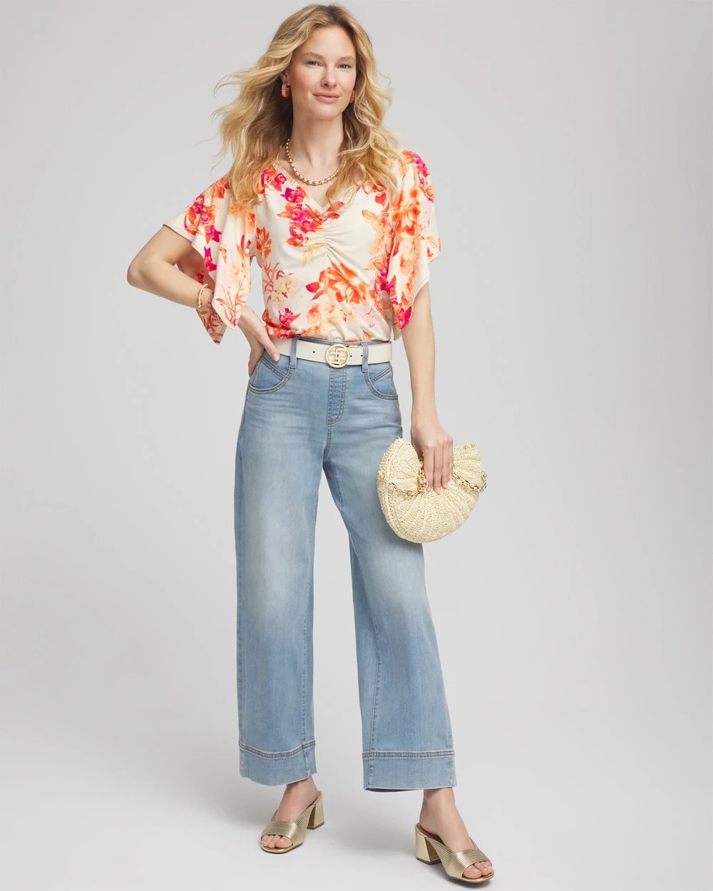 Chico's Value | Touch of Cool™ Handkerchief-Sleeve V-Neck Tee