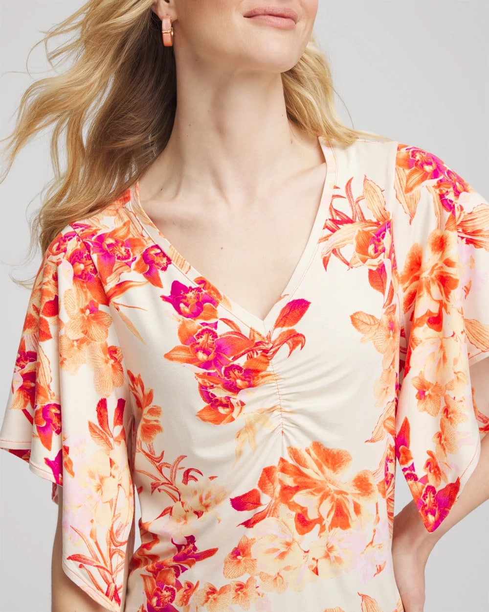 Chico's Value | Touch of Cool™ Handkerchief-Sleeve V-Neck Tee
