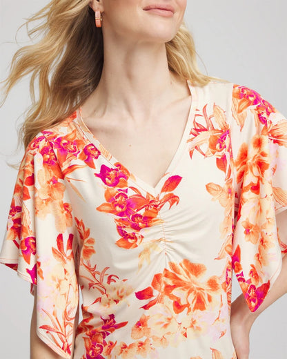 Chico's Value | Touch of Cool™ Handkerchief-Sleeve V-Neck Tee
