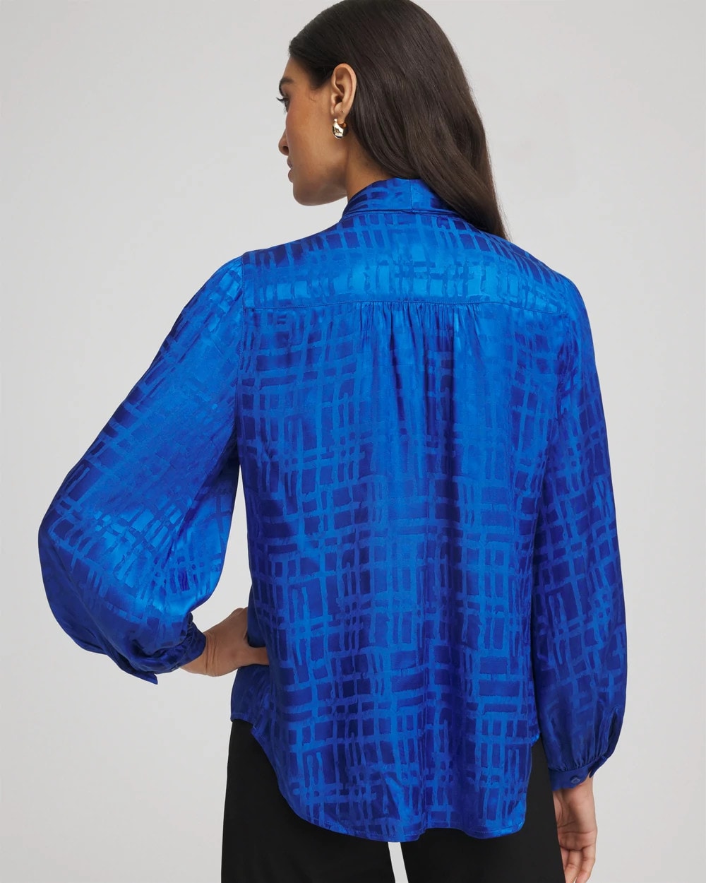 Chico's Latest | Jacquard Tie-Front Blouse