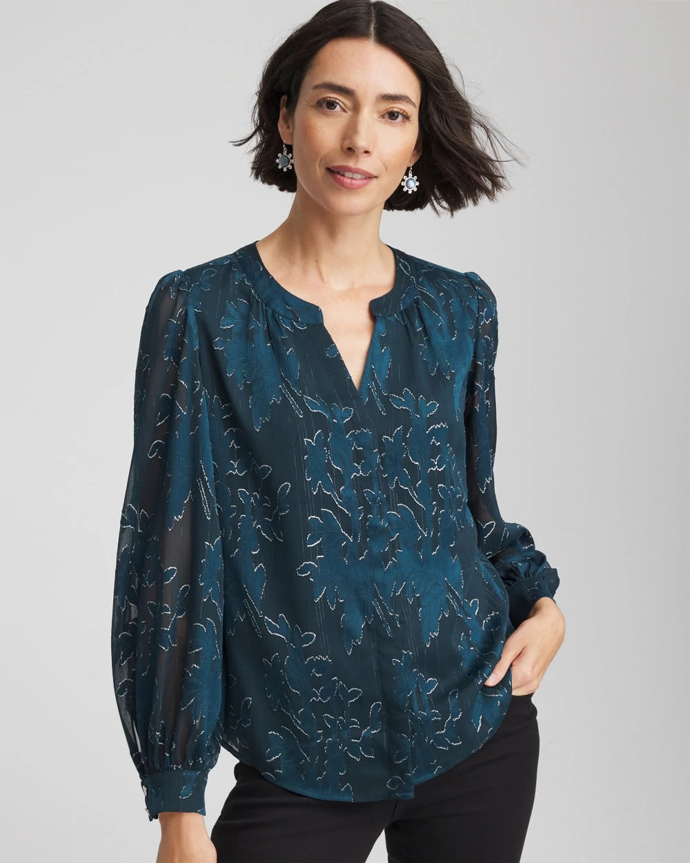 Chico's Recommended | Novelty Texture Blouse