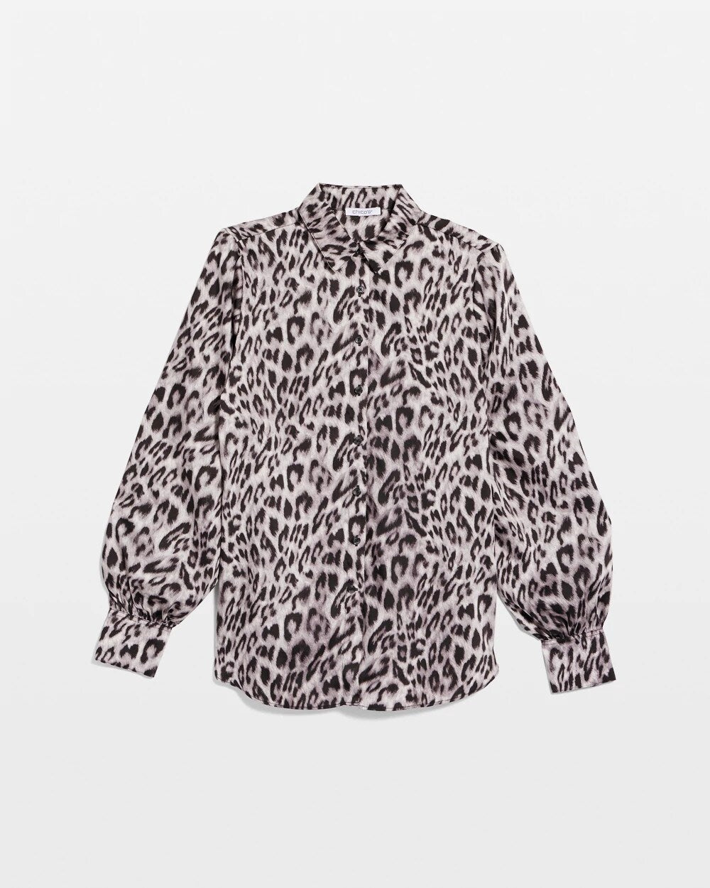 Chico's Classic | Faux Silk Snowy Animal Shirt