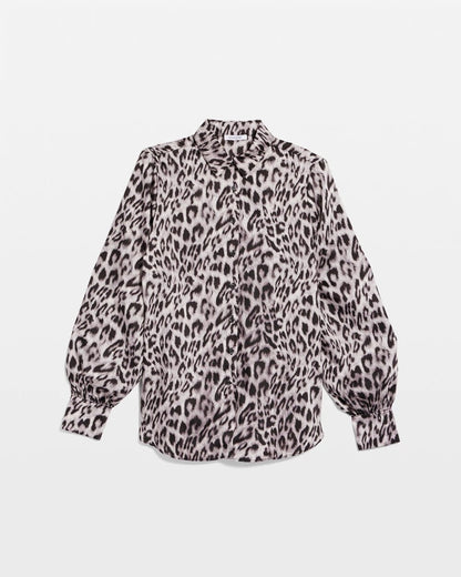 Chico's Classic | Faux Silk Snowy Animal Shirt