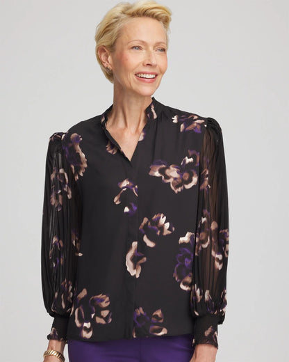 Chico's Best Seller | Fjord Flora Opaque Crepe Blouse