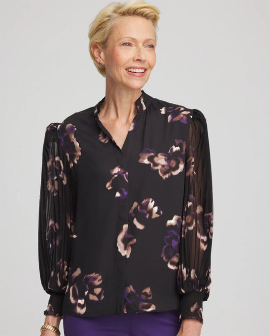 Chico's Best Seller | Fjord Flora Opaque Crepe Blouse