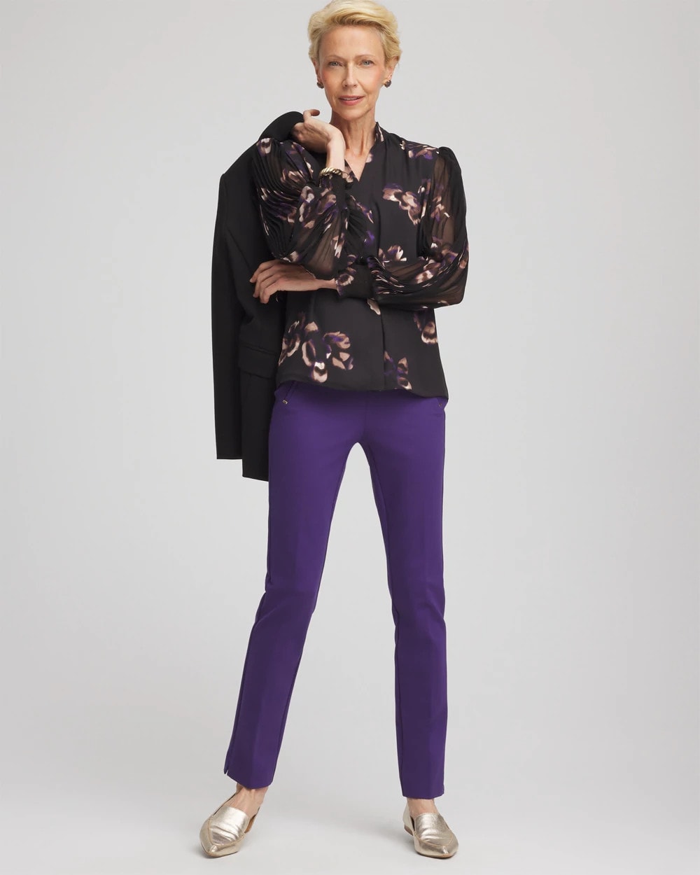 Chico's Best Seller | Fjord Flora Opaque Crepe Blouse