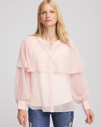 Chico's Great Value | Georgette Cape Blouse