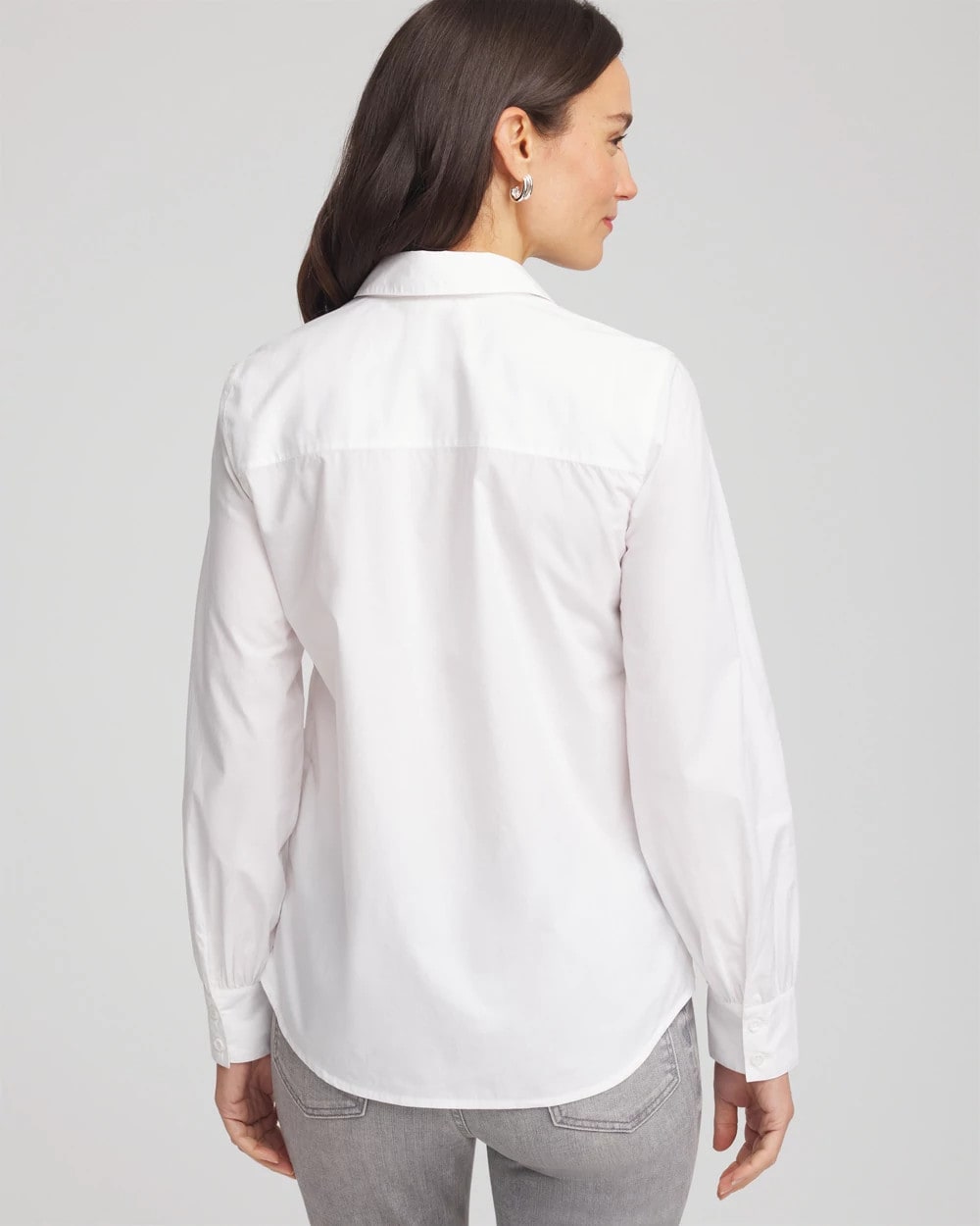Chico's Discount | Jeweled Poplin Shirt