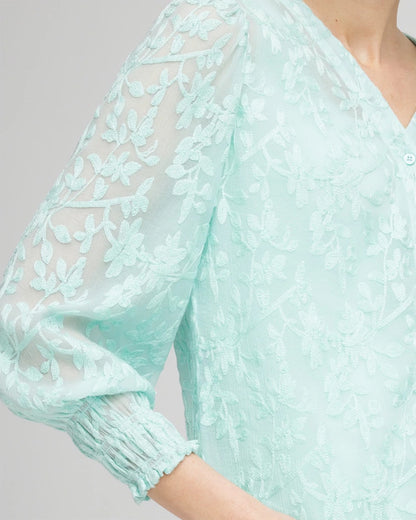Chico's Latest | Floral Soutache V-Neck Blouse