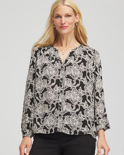 Chico's Latest | Caviar Bead Georgette Blouse
