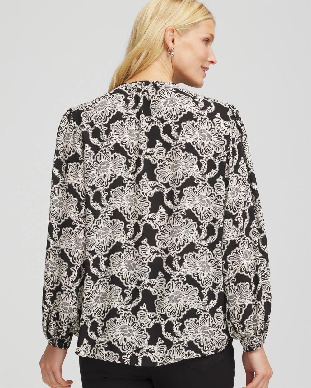 Chico's Latest | Caviar Bead Georgette Blouse
