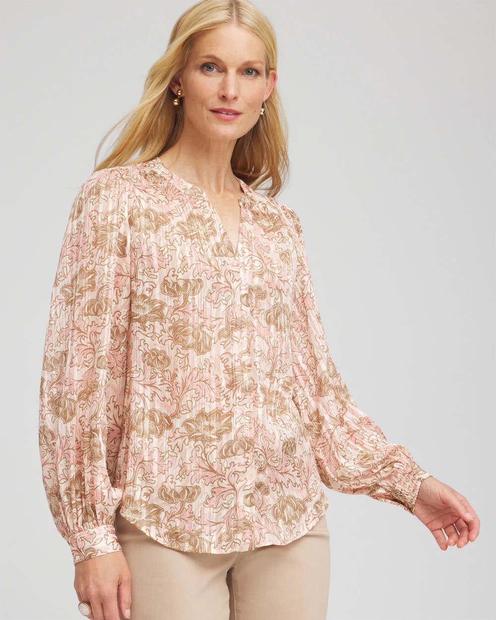 Chico's New | Revival Bloom Chiffon Blouse