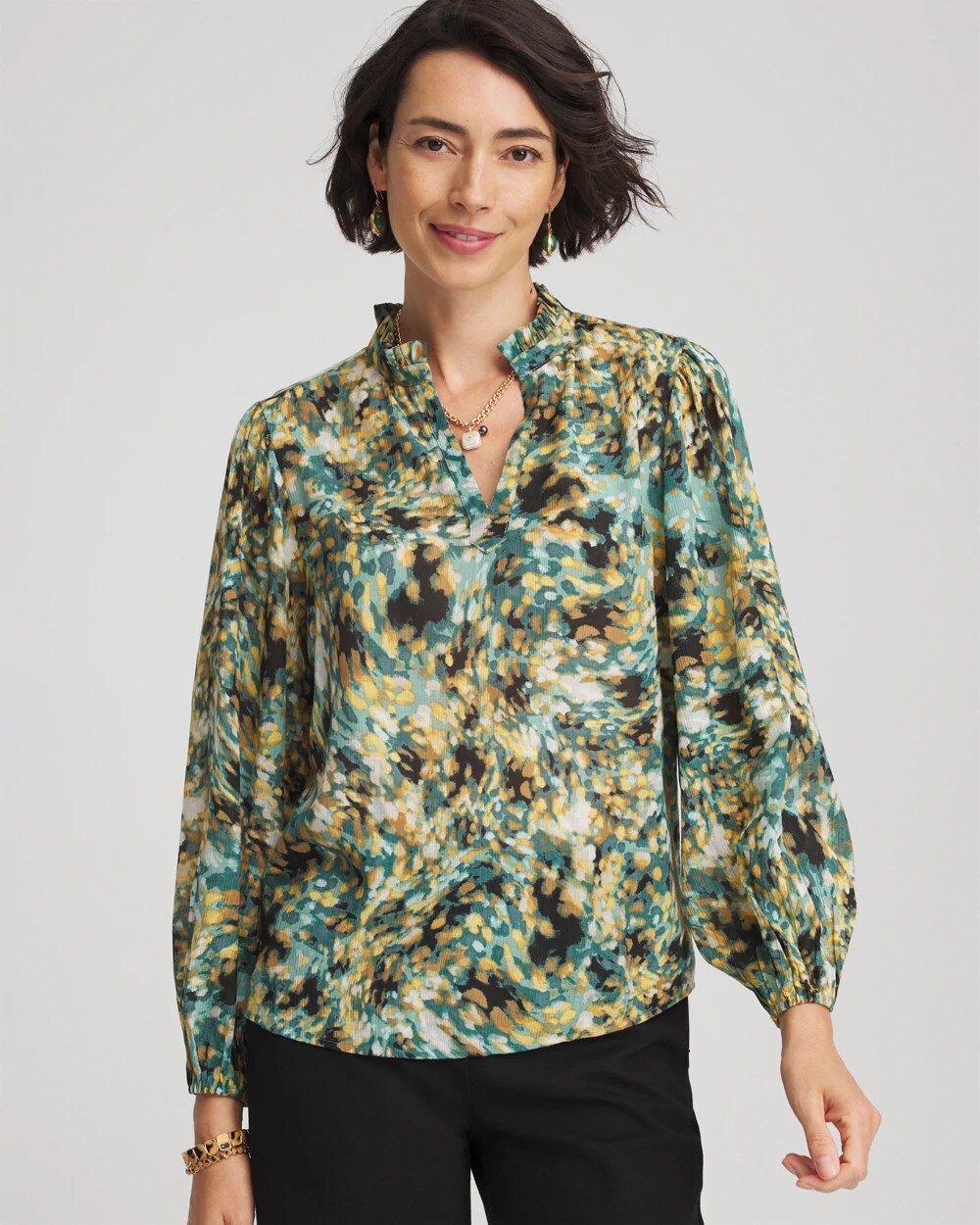 Chico's Popular | Crinkle Relaxed-Fit Blouse