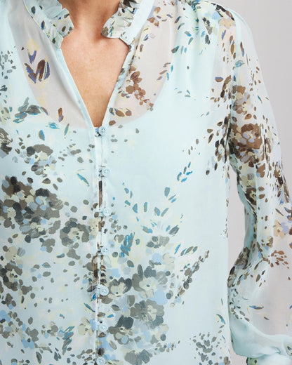 Chico's Top Pick | Floral Georgette Peasant Blouse