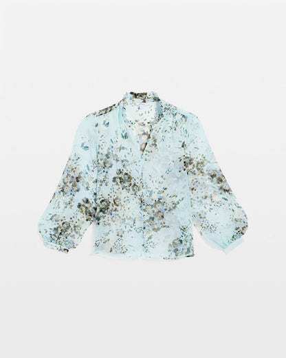 Chico's Top Pick | Floral Georgette Peasant Blouse