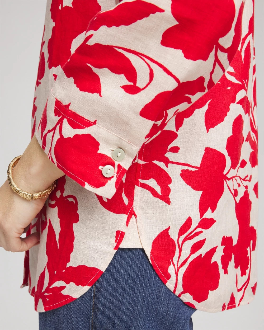 Chico's Best Price | No Iron™ Floral Linen Shirt