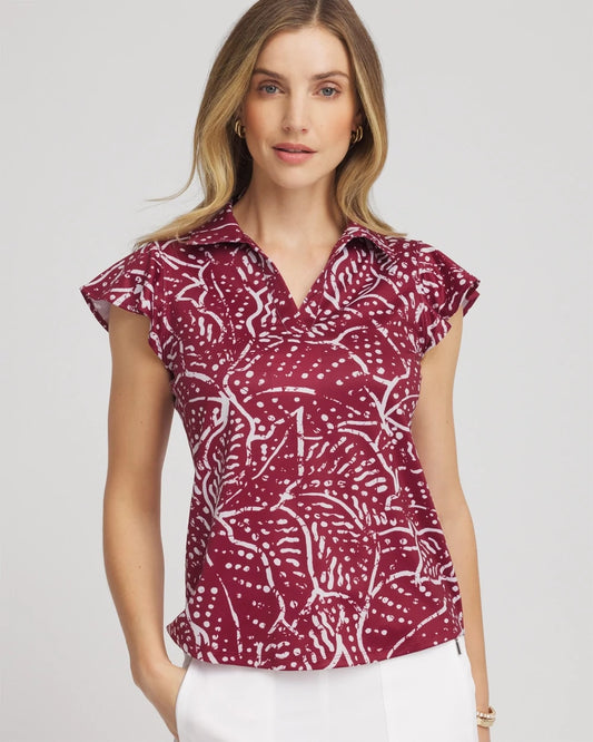 Chico's Recommended | Zenergy® UPF Printed Polo Top