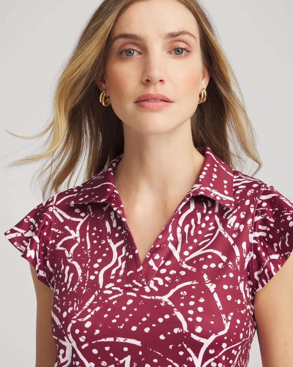 Chico's Recommended | Zenergy® UPF Printed Polo Top