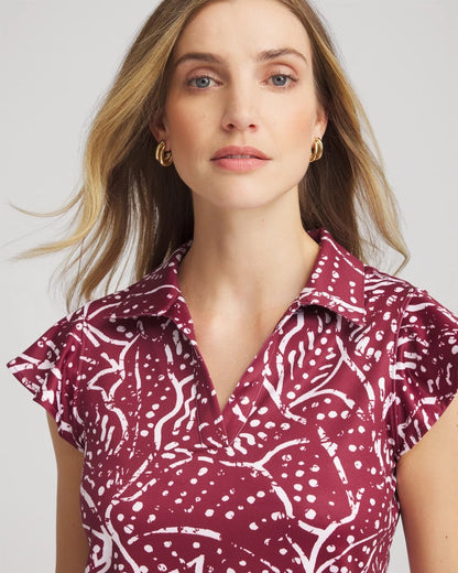 Chico's Recommended | Zenergy® UPF Printed Polo Top