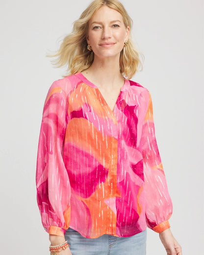 Chico's Smart Buy | Watercolor Classic Fit Chiffon Blouse