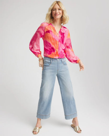 Chico's Smart Buy | Watercolor Classic Fit Chiffon Blouse