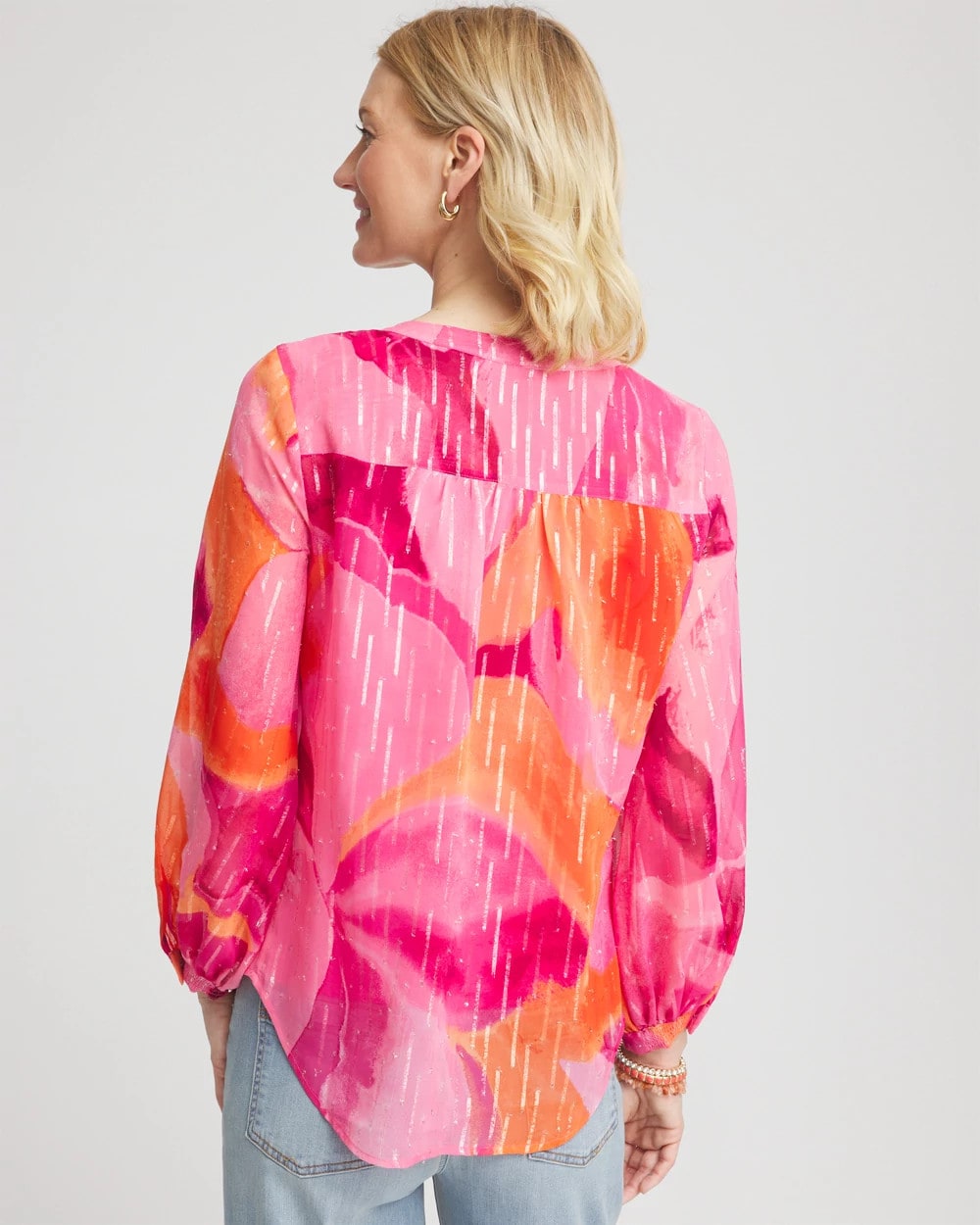 Chico's Smart Buy | Watercolor Classic Fit Chiffon Blouse