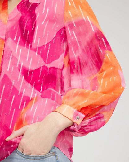 Chico's Smart Buy | Watercolor Classic Fit Chiffon Blouse