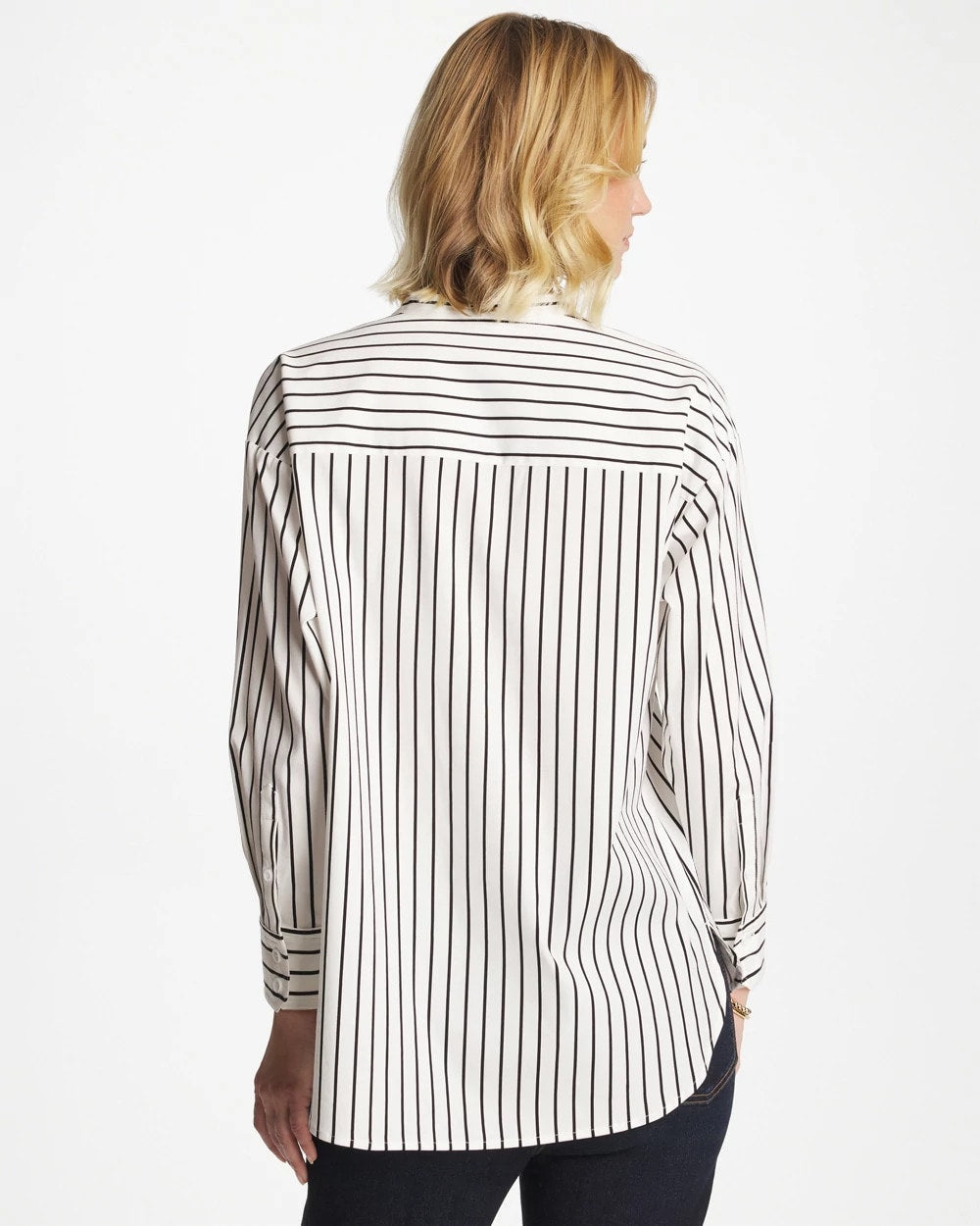 Chico's Value | Striped Poplin Applique Tunic