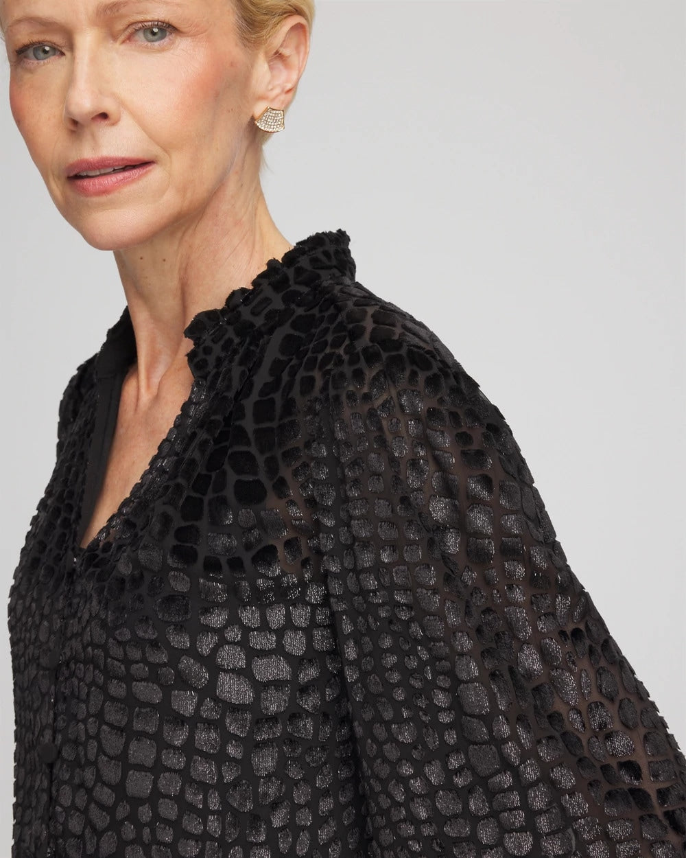 Chico's Popular | Burnout Velvet Blouse