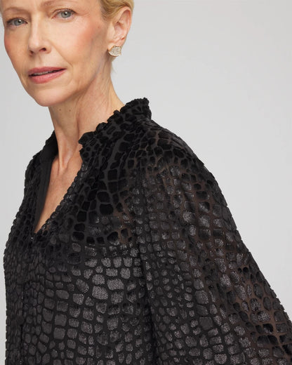 Chico's Popular | Burnout Velvet Blouse