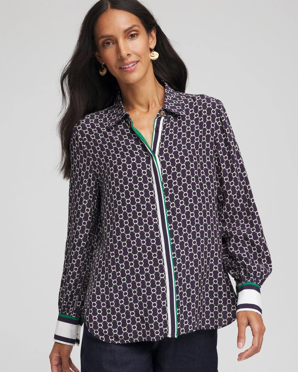 Chico's Essential | Faux Silk Twill Shirt