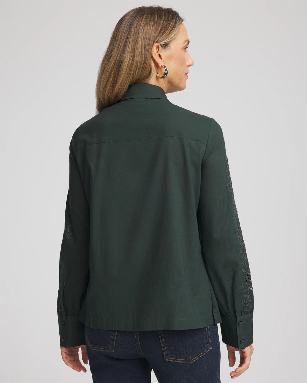 Chico's Classic | Lace Cotton Voile Shirt