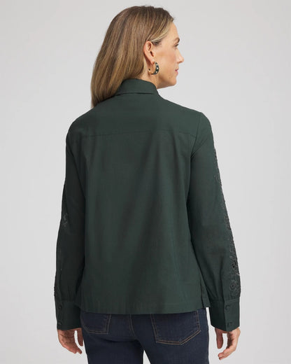 Chico's Classic | Lace Cotton Voile Shirt