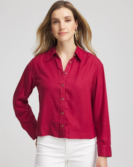 Chico's Signature | Tencel™ Classic Fit Shirt