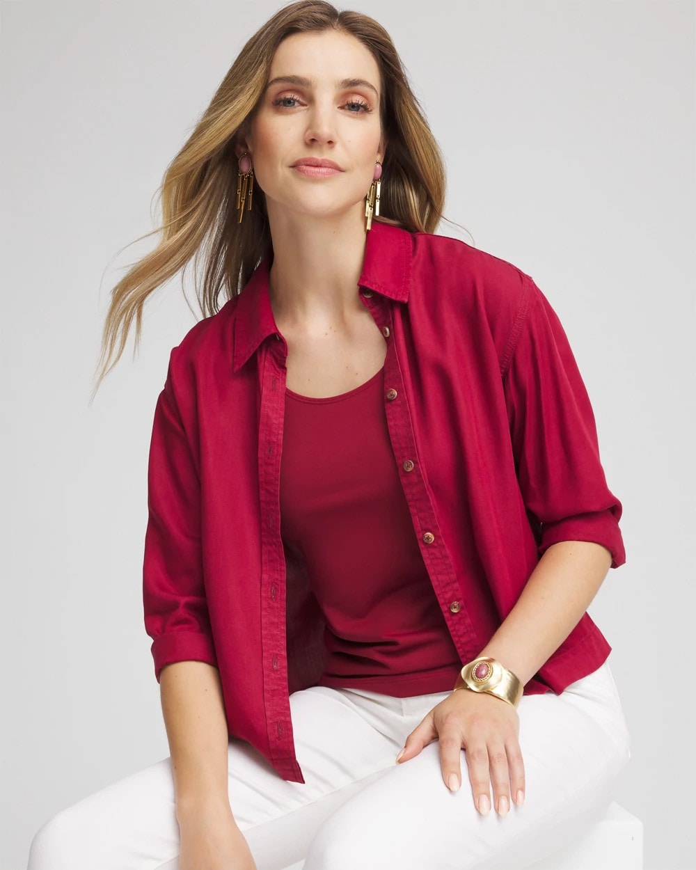 Chico's Signature | Tencel™ Classic Fit Shirt