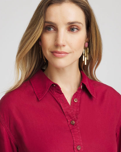 Chico's Signature | Tencel™ Classic Fit Shirt