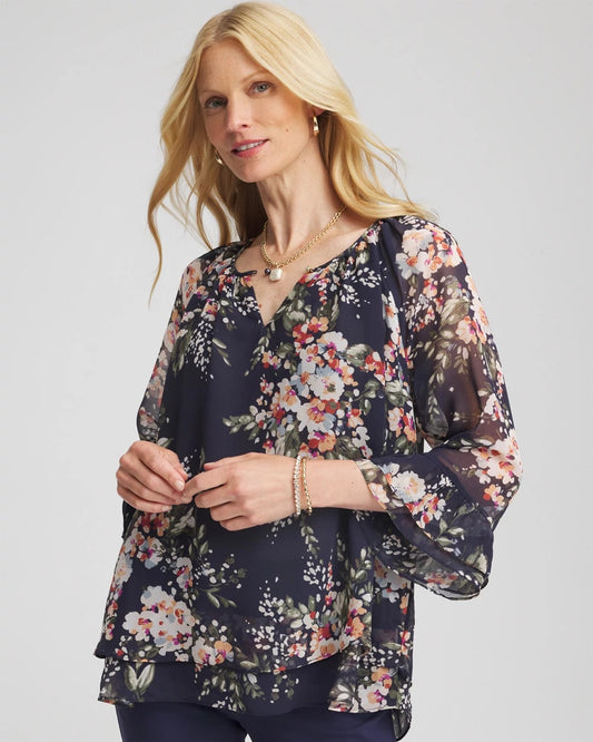 Chico's Essential | Floral Georgette Blouse
