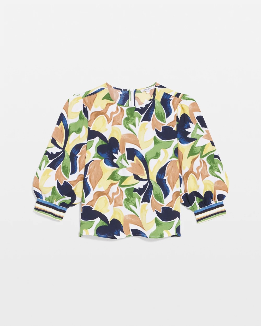 Chico's Deals | Mod Blooms Matte Satin Pullover