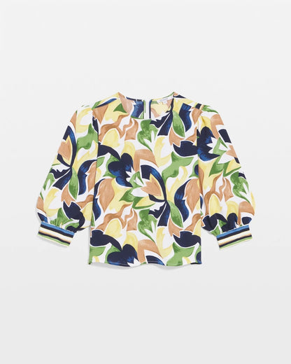 Chico's Deals | Mod Blooms Matte Satin Pullover
