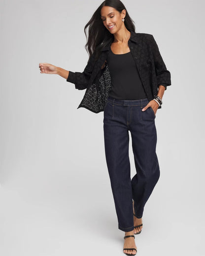 Chico's Discount | Heart Eyelet Shirt