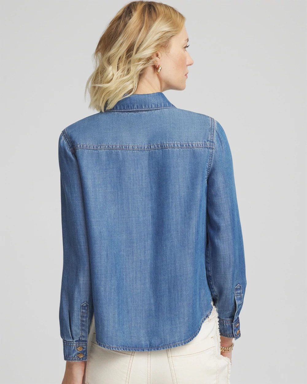 Chico's Everyday | Tencel™ Colorblock Classic-Fit Shirt
