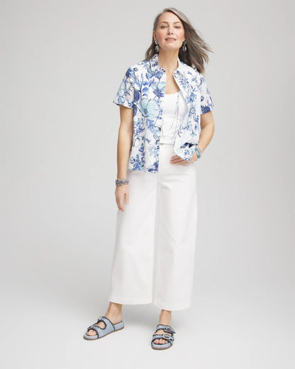 Chico's Featured | Butterfly Voile Short Sleeve Shirt