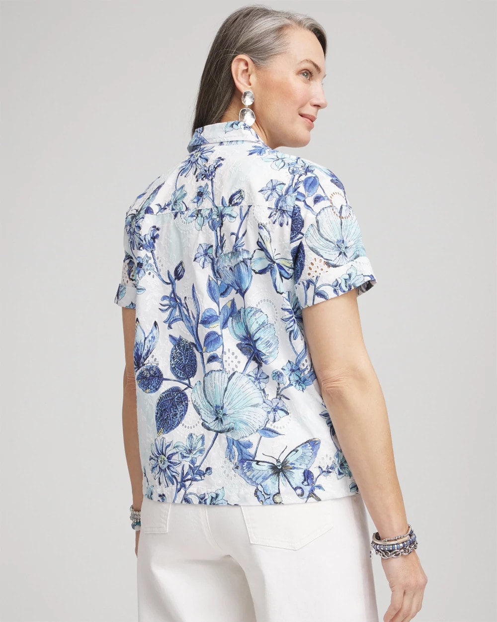 Chico's Featured | Butterfly Voile Short Sleeve Shirt