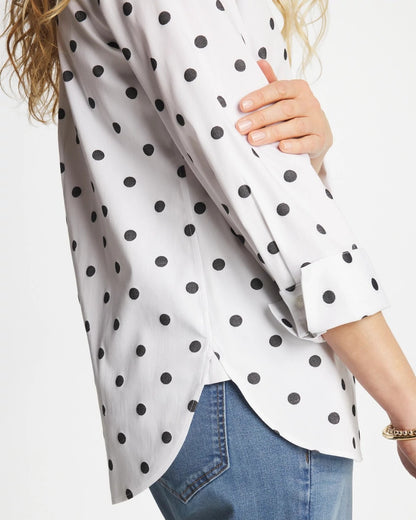 Chico's Latest | No Iron™ Stretch Perfect Dots Shirt