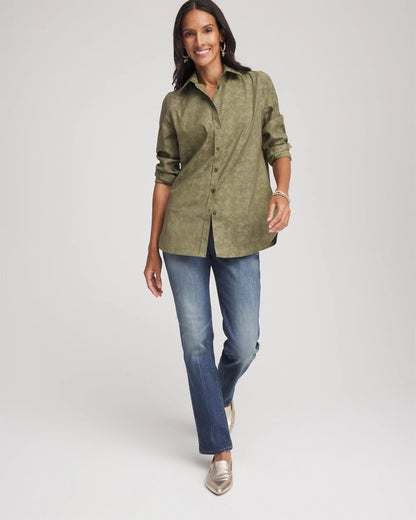 Chico's Deals | No Iron™ Jacquard Shirt