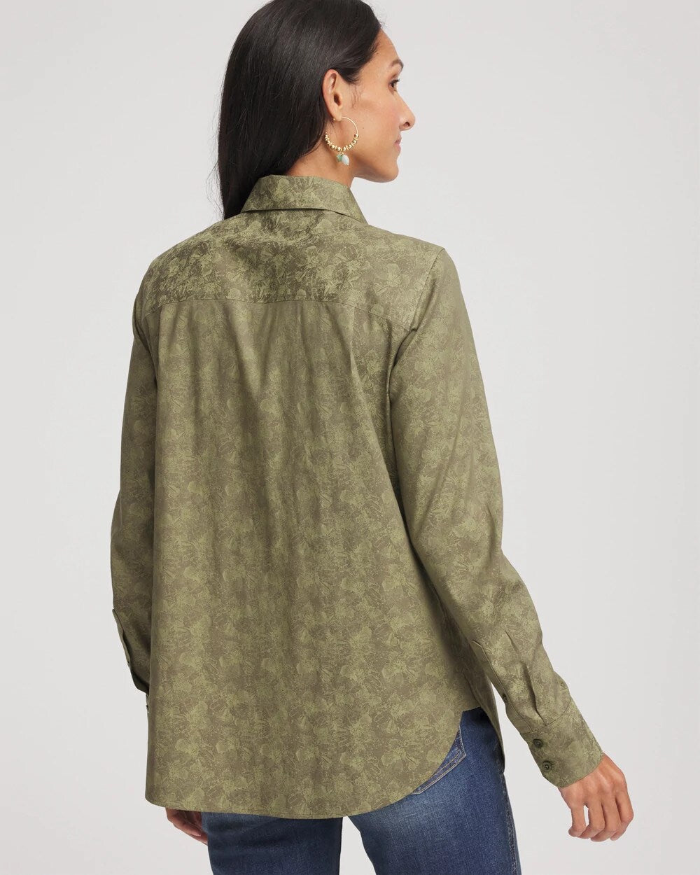 Chico's Deals | No Iron™ Jacquard Shirt