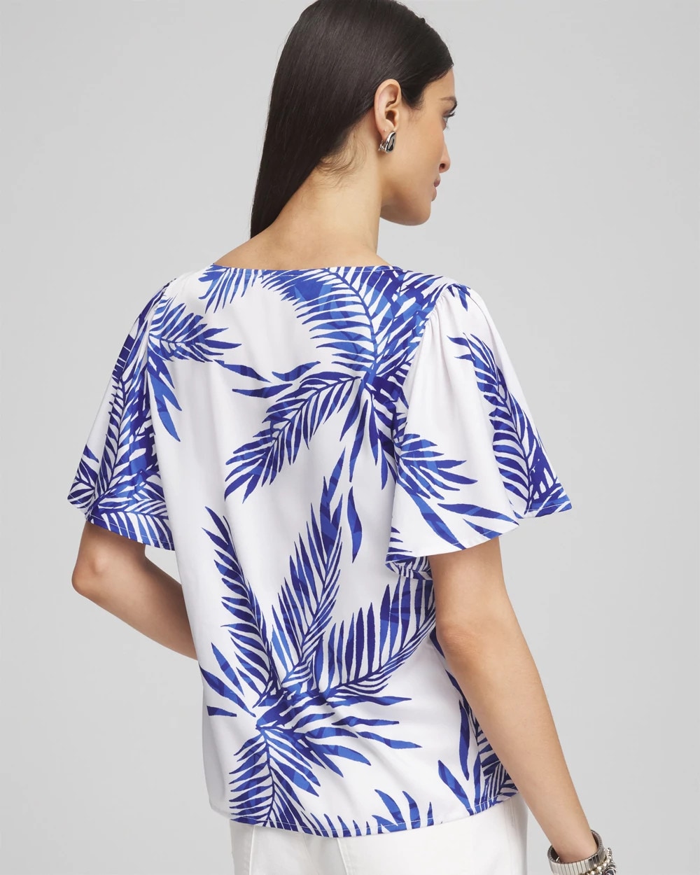 Chico's Trending | Flutter Sleeve Satin Top