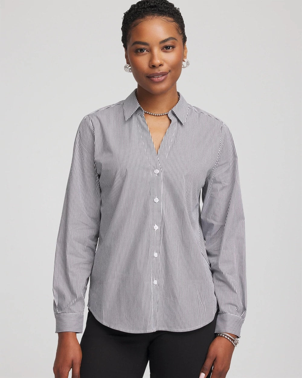 Chico's Great Value | Poplin Stripe Shirt
